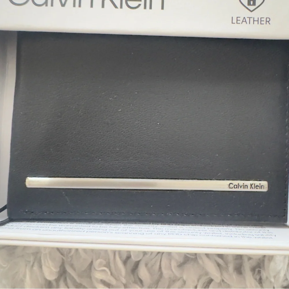 New Calvin Klein Black Leather wallet. Brand